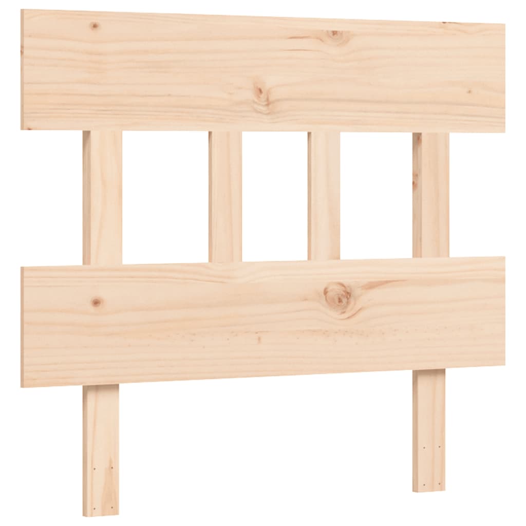 Letto per Anziani con Testiera 90x200 cm in Legno Massello