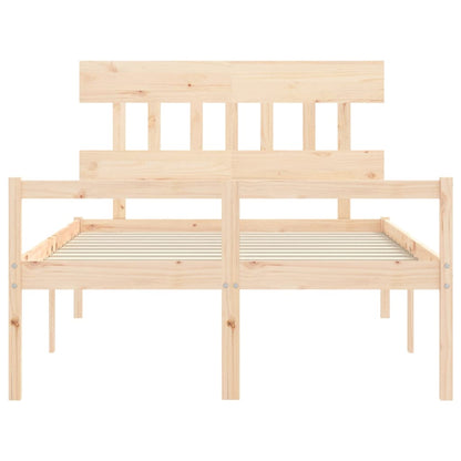 Letto per Anziani con Testiera 120x200 cm in Legno Massello