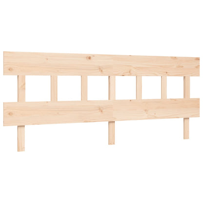 Letto per Anziani con Testiera 200x200 cm in Legno Massello