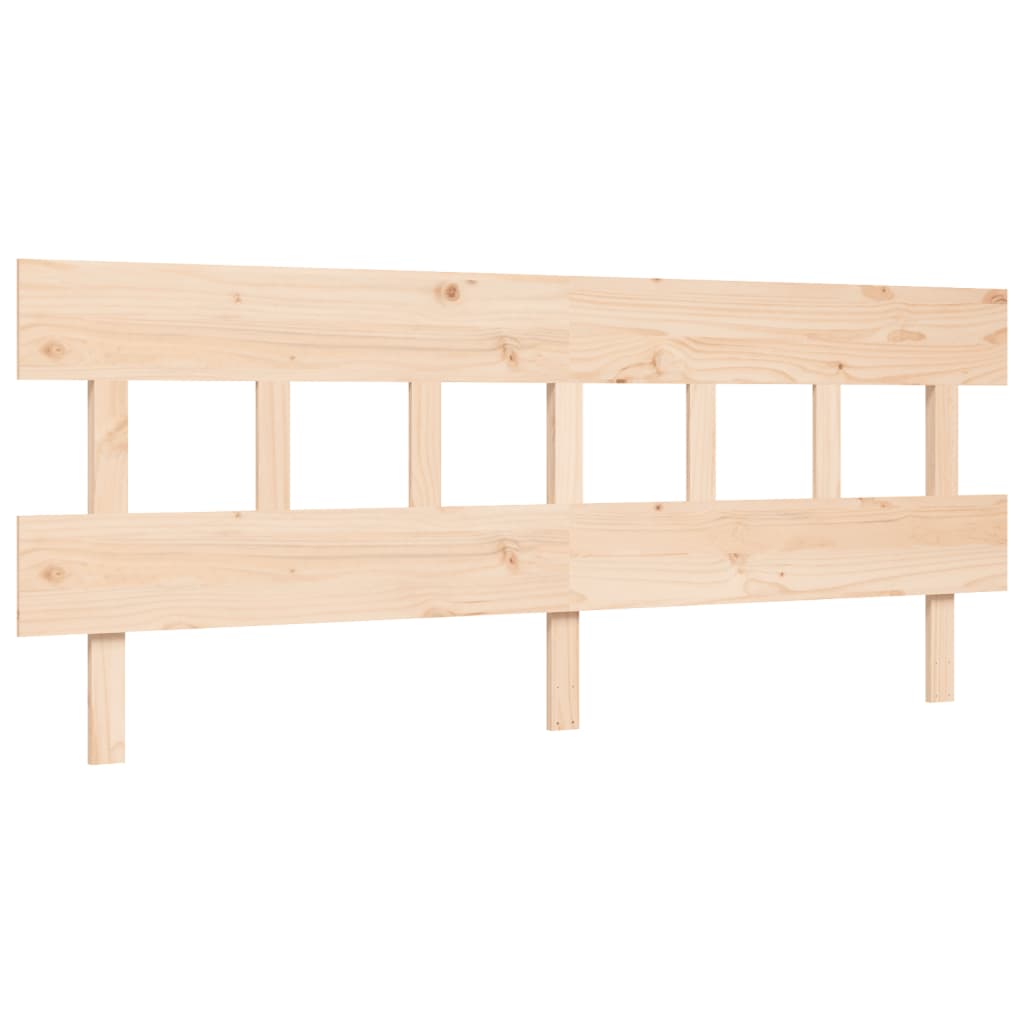 Letto per Anziani con Testiera 200x200 cm in Legno Massello