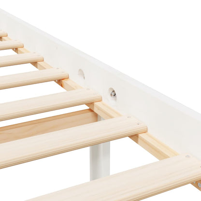 Letto per Anziani Bianco Testiera Small Double Legno Massello | homemem39