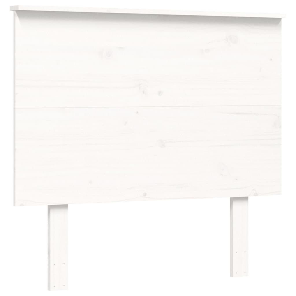 Letto per Anziani con Testiera Bianco 90x200 cm Legno Massello