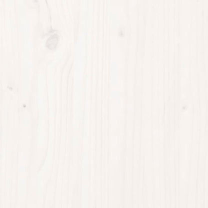 Letto per Anziani con Testiera Bianco 120x200 cm Legno Massello