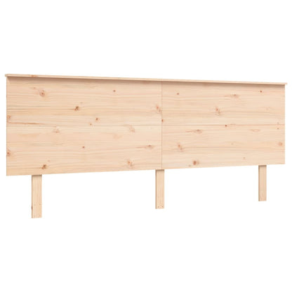Letto per Anziani con Testiera Bianco Super King Legno Massello
