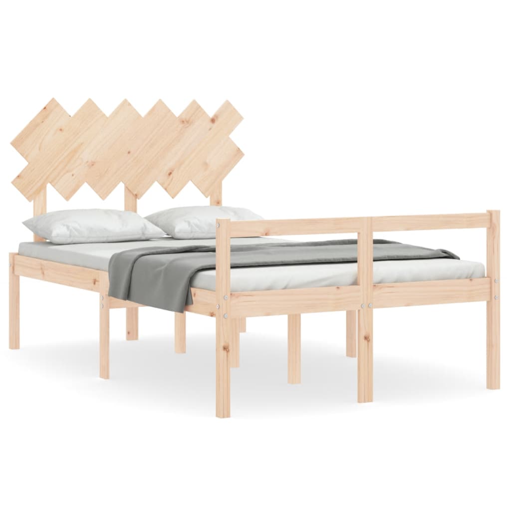 Letto per Anziani con Testiera Small Double in Legno Massello