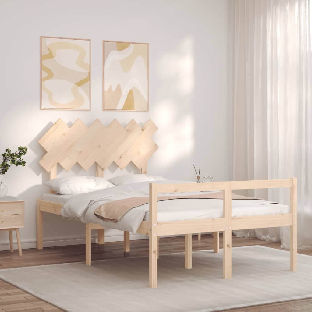 Letto per Anziani con Testiera Small Double in Legno Massello | homemem39