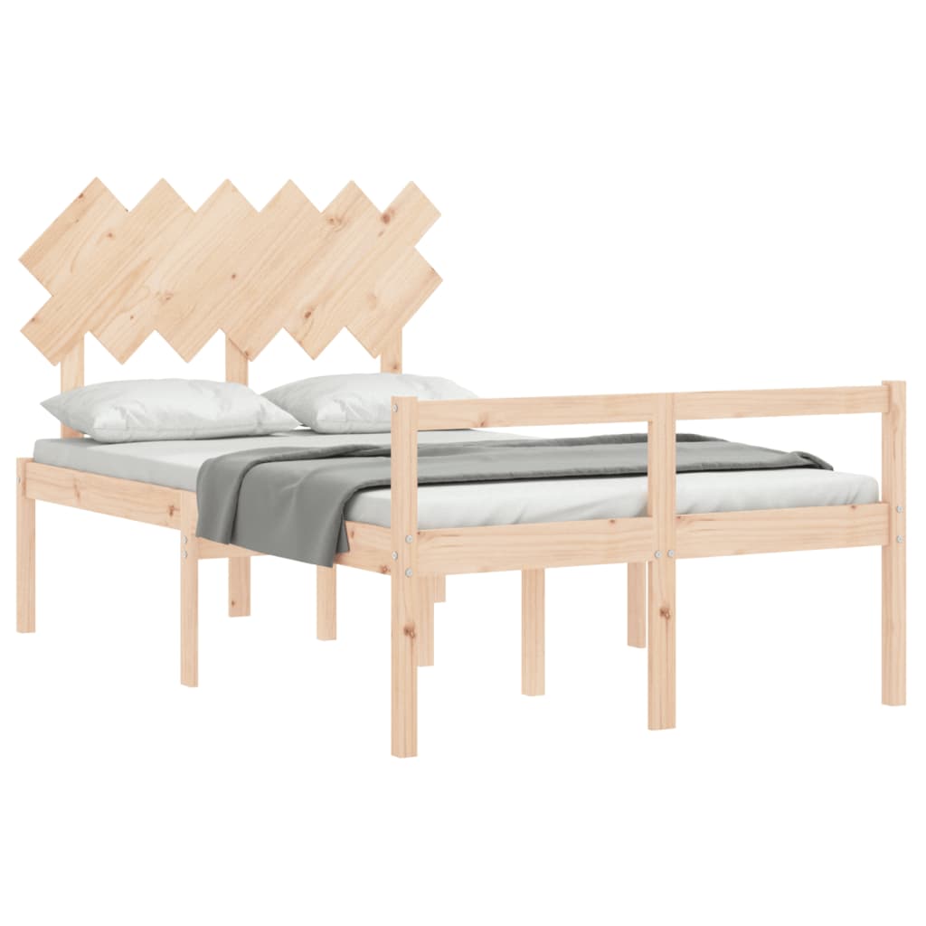 Letto per Anziani con Testiera Small Double in Legno Massello