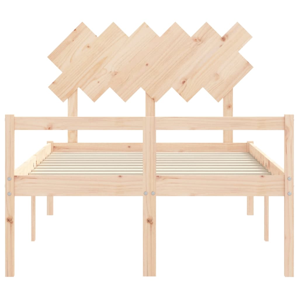 Letto per Anziani con Testiera Small Double in Legno Massello | homemem39