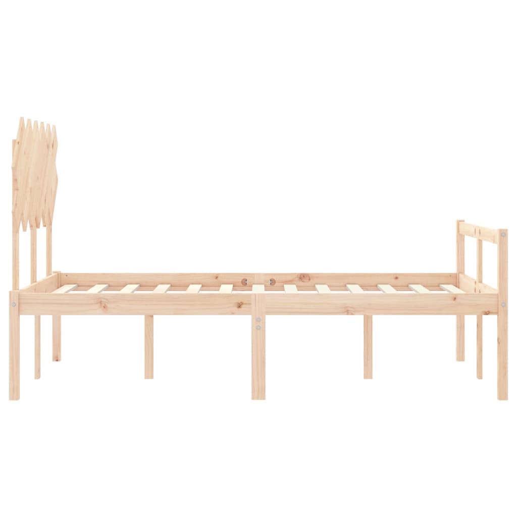 Letto per Anziani con Testiera Small Double in Legno Massello