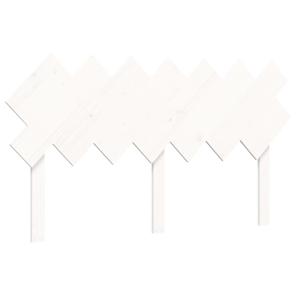 Letto per Anziani con Testiera Bianco 140x190 cm Legno Massello