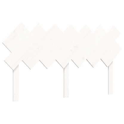 Letto per Anziani con Testiera Bianco 140x190 cm Legno Massello