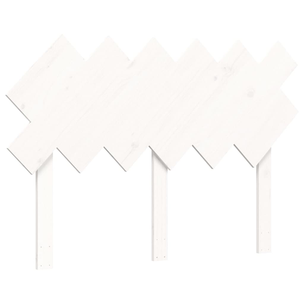 Letto per Anziani con Testiera Bianco 120x200 cm Legno Massello