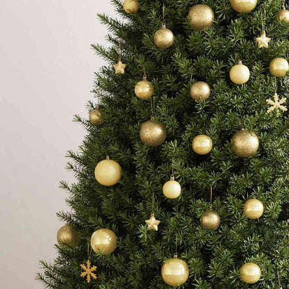 Set Palline di Natale 111 pz Oro in Polistirene | homemem39