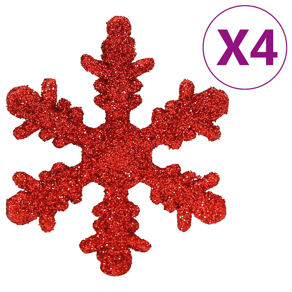 Set Palline di Natale 112 pz Rosso / Verde / Oro in Polistirene | homemem39