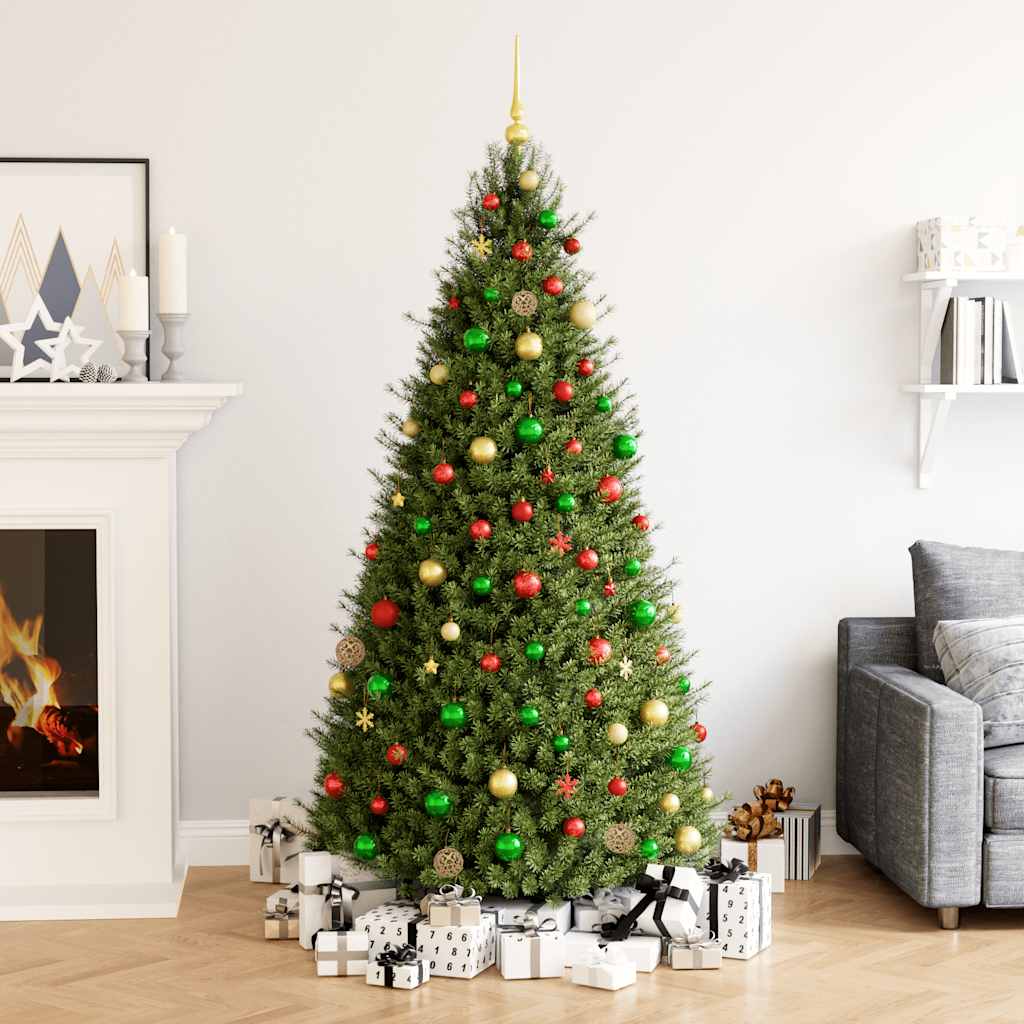 Set Palline di Natale 112 pz Rosso / Verde / Oro in Polistirene