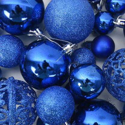 Set Palline di Natale 111 pz Blu in Polistirene | homemem39