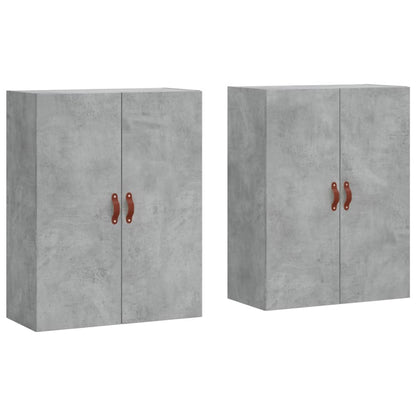 Mobili a Parete 2 pz Grigio Cemento 69,5x34x90 cm - homemem39
