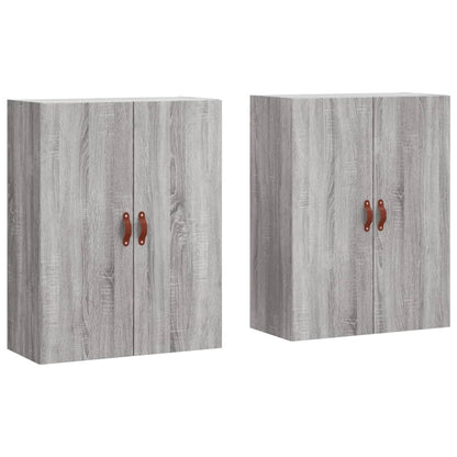 Mobili a Parete 2 pz Grigio Sonoma 69,5x34x90 cm - homemem39
