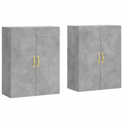 Mobili a Parete 2 pz Grigio Cemento 69,5x34x90 cm - homemem39