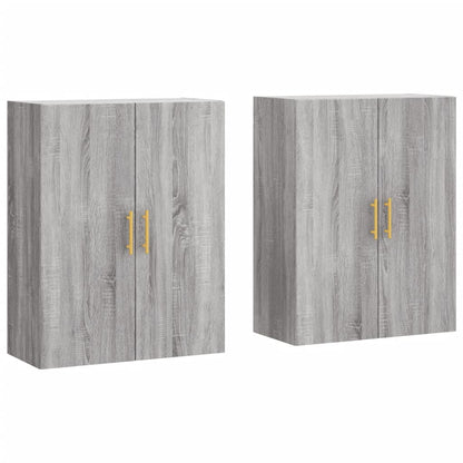 Mobili a Parete 2 pz Grigio Sonoma 69,5x34x90 cm - homemem39