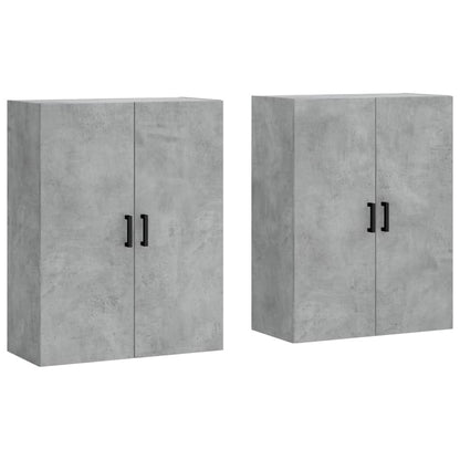 Mobili a Parete 2 pz Grigio Cemento 69,5x34x90 cm - homemem39