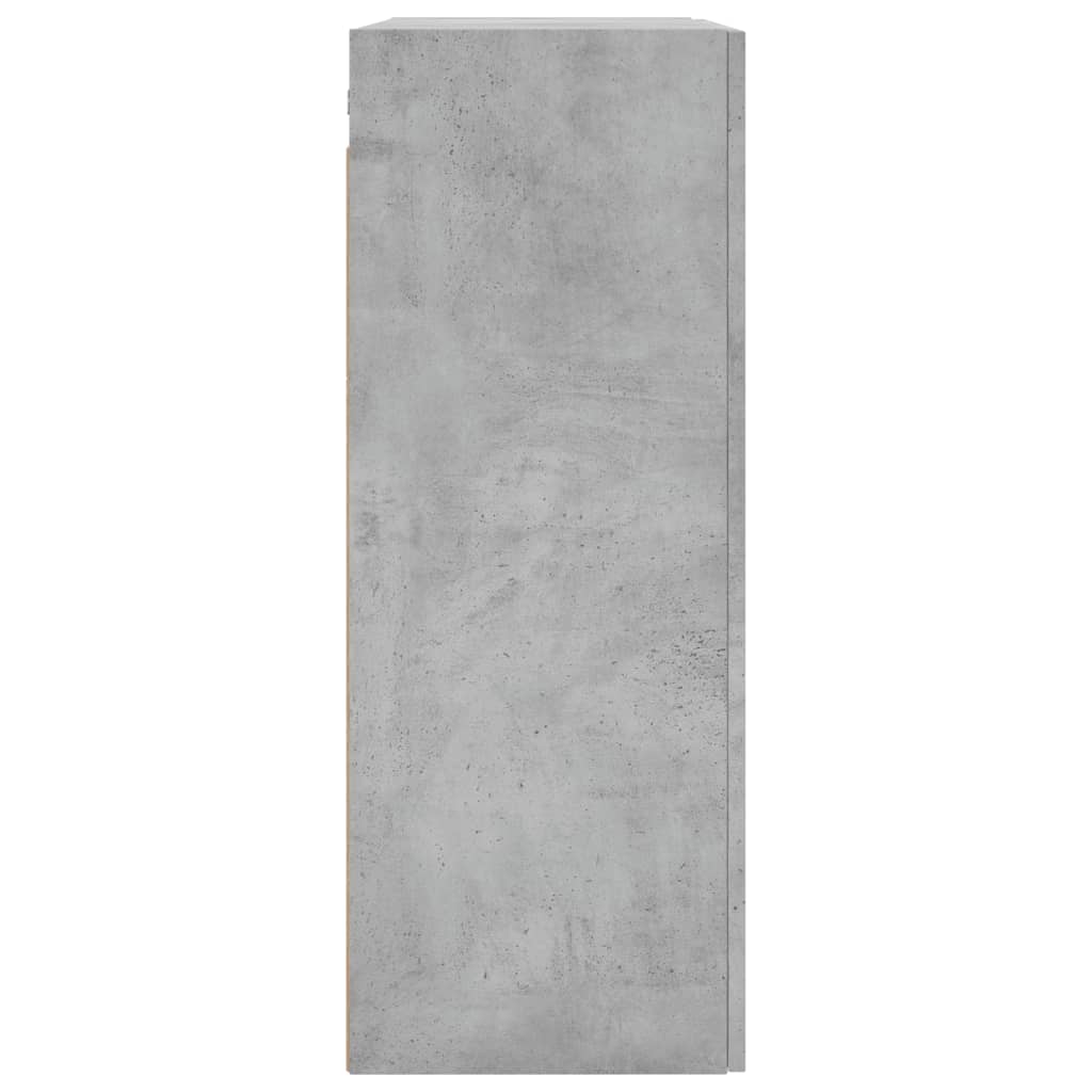 Mobili a Parete 2 pz Grigio Cemento 69,5x34x90 cm