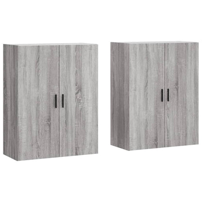 Mobili a Parete 2 pz Grigio Sonoma 69,5x34x90 cm - homemem39