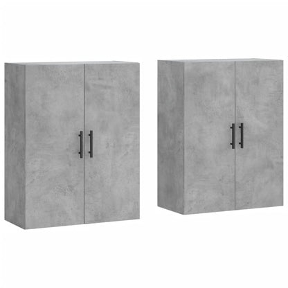 Mobili a Parete 2 pz Grigio Cemento 69,5x34x90 cm - homemem39