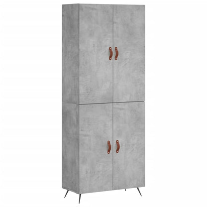 Credenza Grigio Cemento 69,5x34x180 cm in Legno Multistrato - homemem39