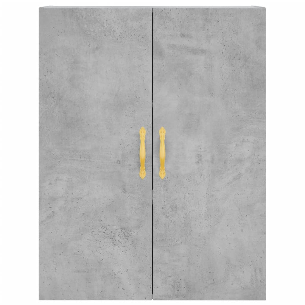 Credenza Grigio Cemento 69,5x34x180 cm in Legno Multistrato - homemem39