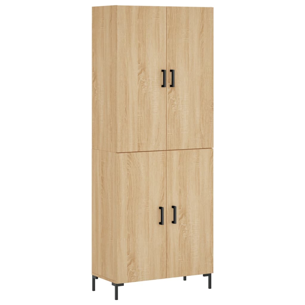 Credenza Rovere Sonoma 69,5x34x180 cm in Legno Multistrato - homemem39