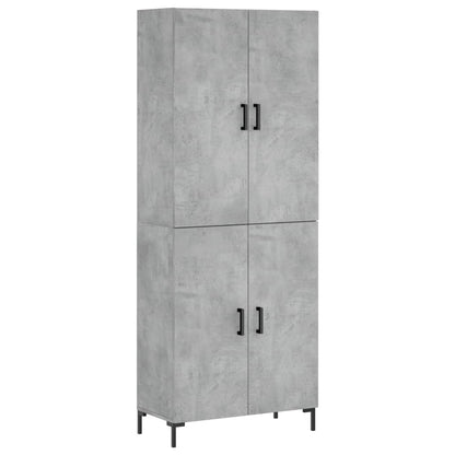 Credenza Grigio Cemento 69,5x34x180 cm in Legno Multistrato - homemem39