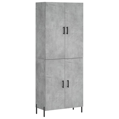 Credenza Grigio Cemento 69,5x34x180 cm in Legno Multistrato - homemem39
