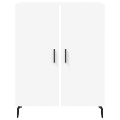 Credenza Bianca 69,5x34x180 cm in Legno Multistrato