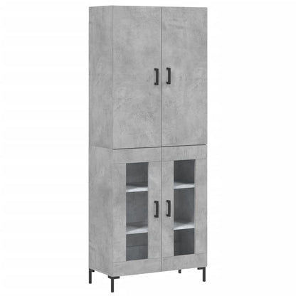 Credenza Grigio Cemento 69,5x34x180 cm in Legno Multistrato - homemem39