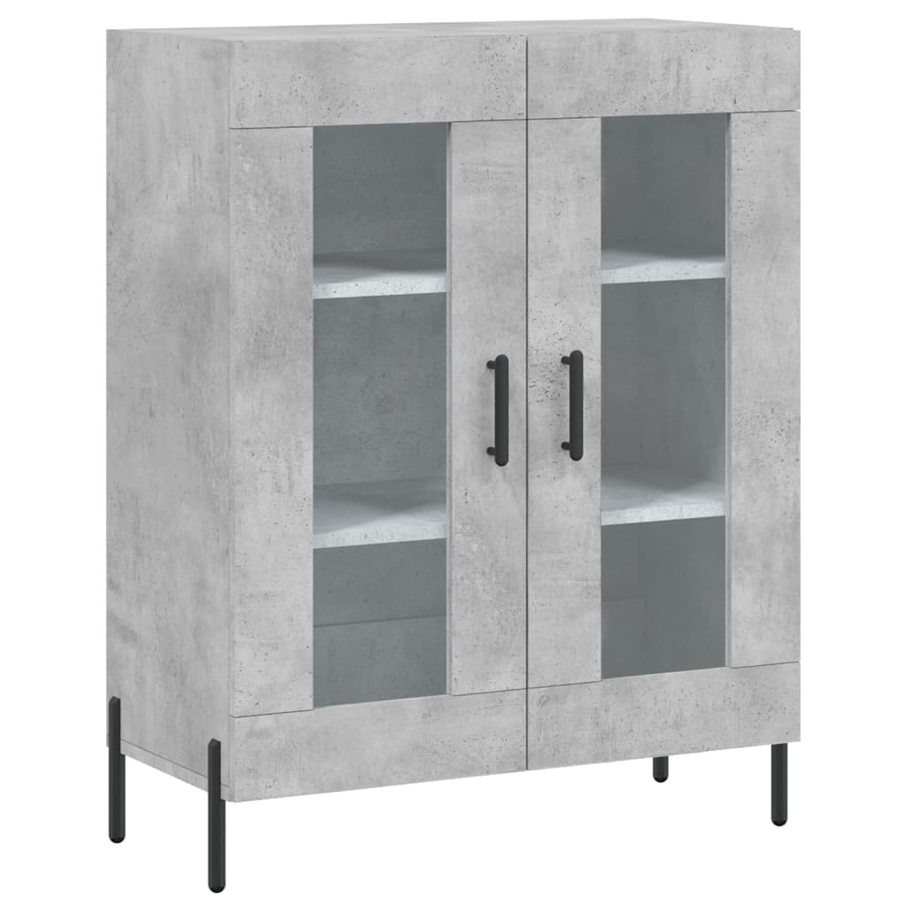 Credenza Grigio Cemento 69,5x34x180 cm in Legno Multistrato - homemem39