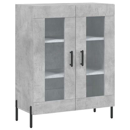 Credenza Grigio Cemento 69,5x34x180 cm in Legno Multistrato - homemem39