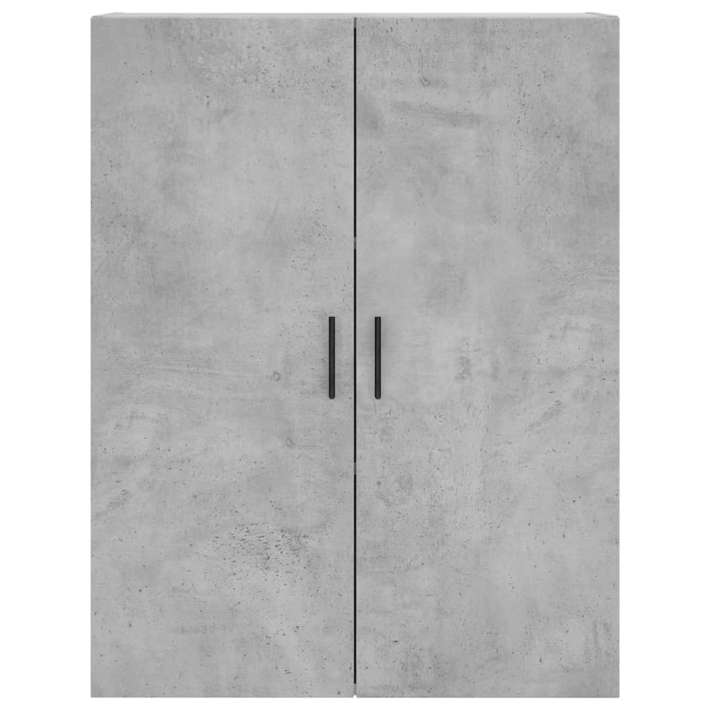 Credenza Grigio Cemento 69,5x34x180 cm in Legno Multistrato