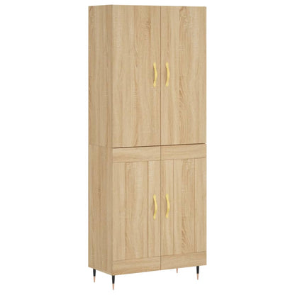 Credenza Rovere Sonoma 69,5x34x180 cm in Legno Multistrato - homemem39