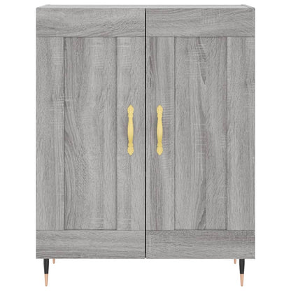 Credenza Grigio Sonoma 69,5x34x180 cm in Legno Multistrato - homemem39