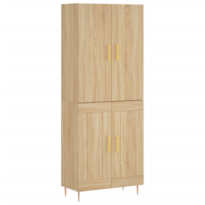 Credenza Rovere Sonoma 69,5x34x180 cm in Legno Multistrato - homemem39