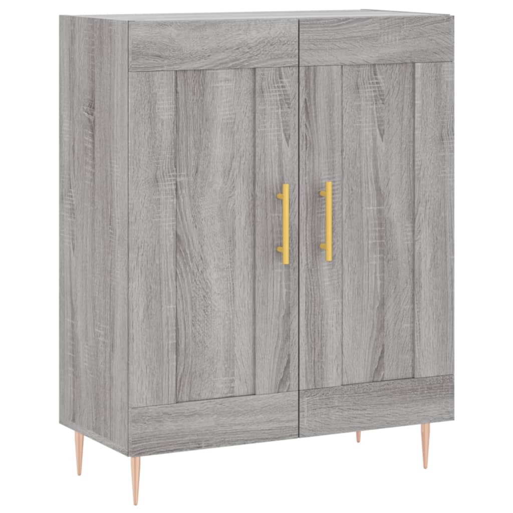 Credenza Grigio Sonoma 69,5x34x180 cm in Legno Multistrato - homemem39