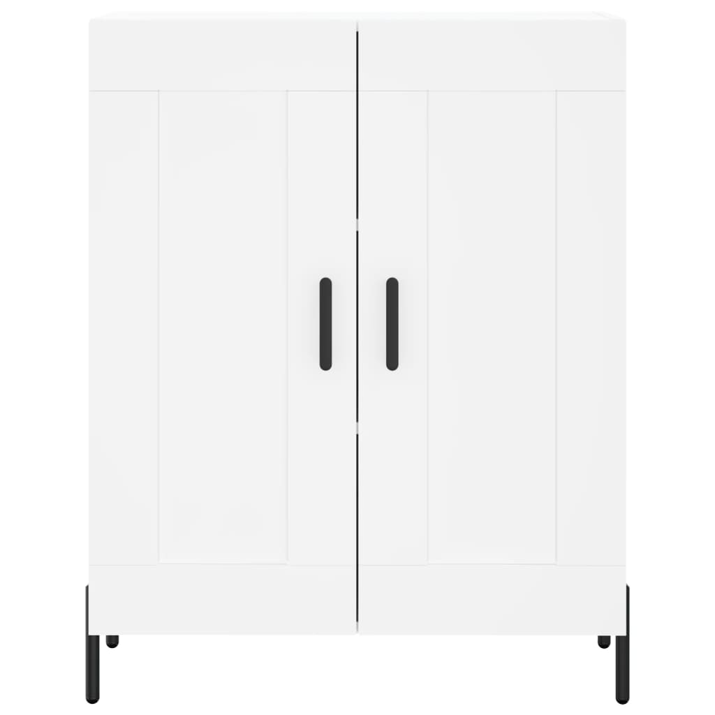 Credenza Bianca 69,5x34x180 cm in Legno Multistrato - homemem39