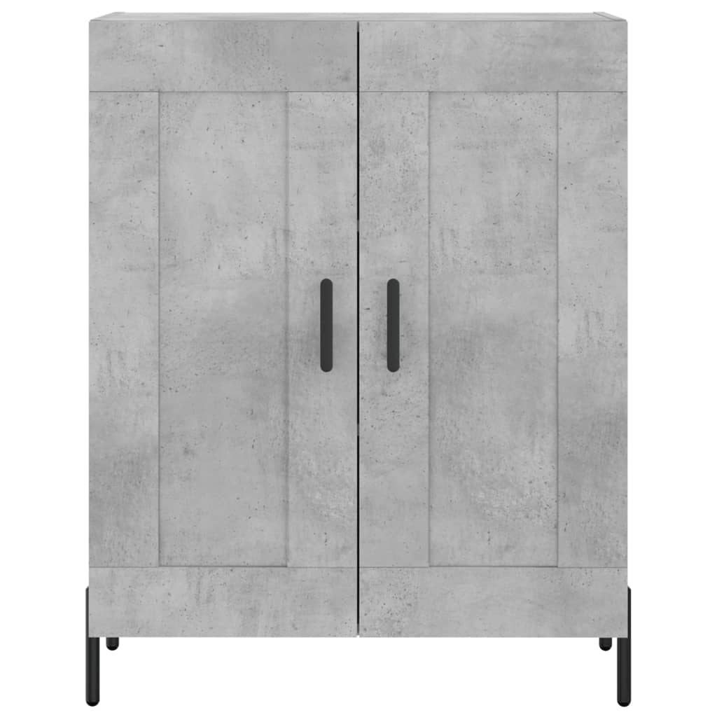 Credenza Grigio Cemento 69,5x34x180 cm in Legno Multistrato - homemem39