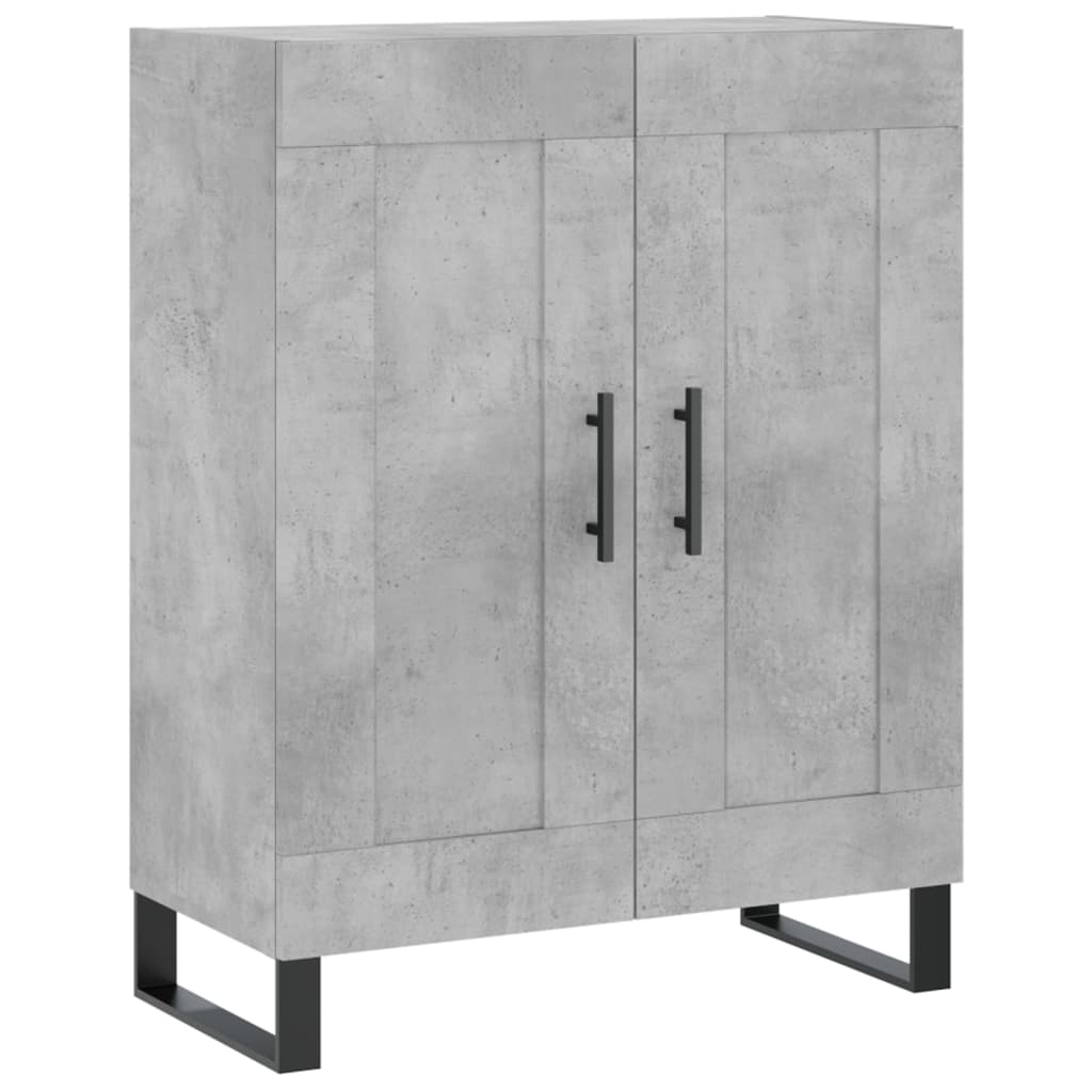 Credenza Grigio Cemento 69,5x34x180 cm in Legno Multistrato - homemem39