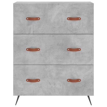 Credenza Grigio Cemento 69,5x34x180 cm in Legno Multistrato - homemem39