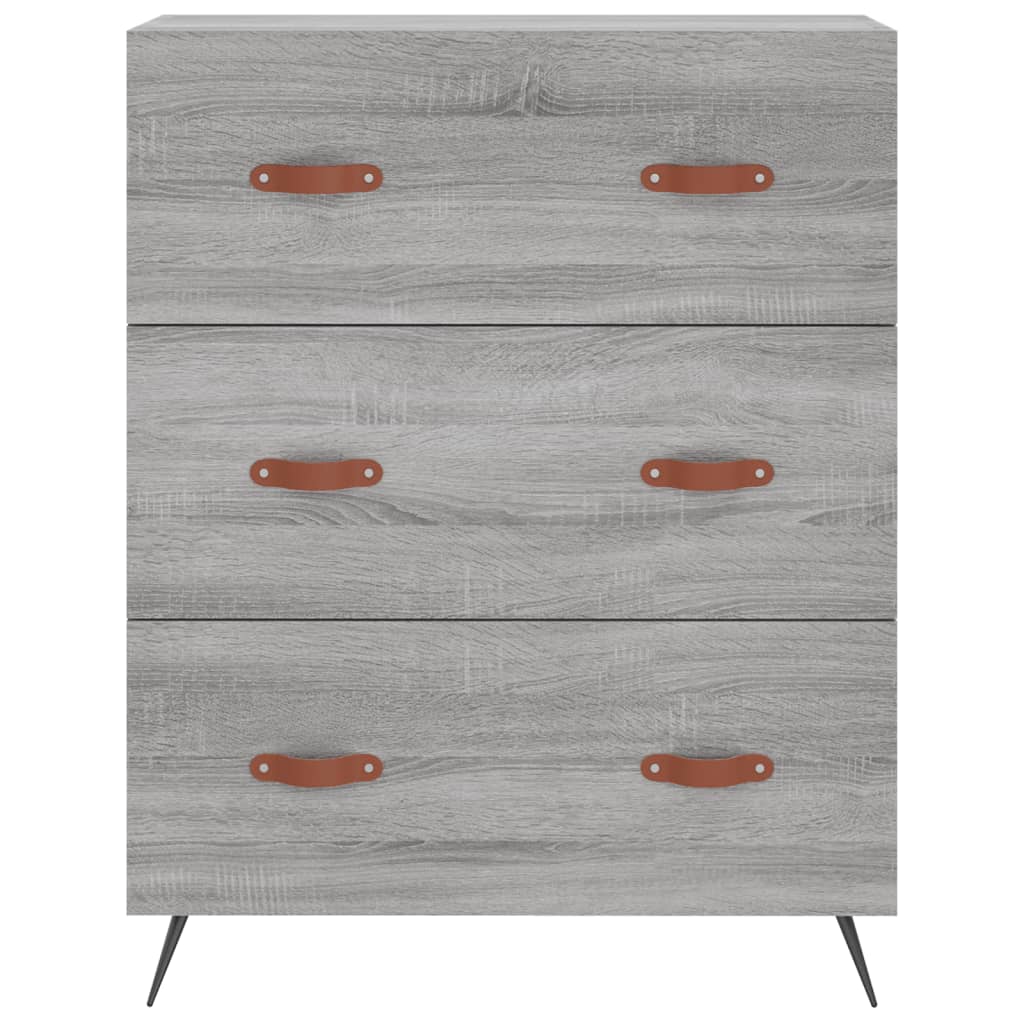 Credenza Grigio Sonoma 69,5x34x180 cm in Legno Multistrato - homemem39