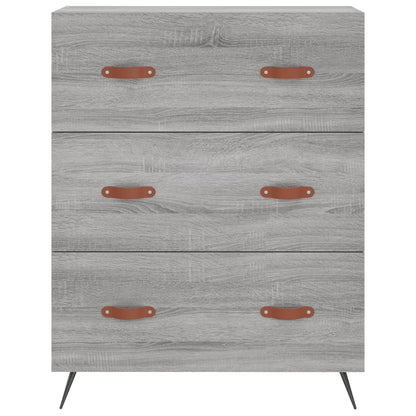 Credenza Grigio Sonoma 69,5x34x180 cm in Legno Multistrato - homemem39