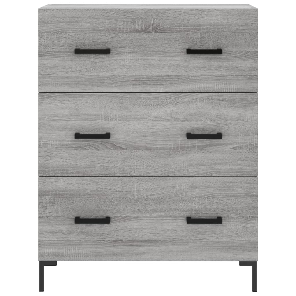Credenza Grigio Sonoma 69,5x34x180 cm in Legno Multistrato - homemem39