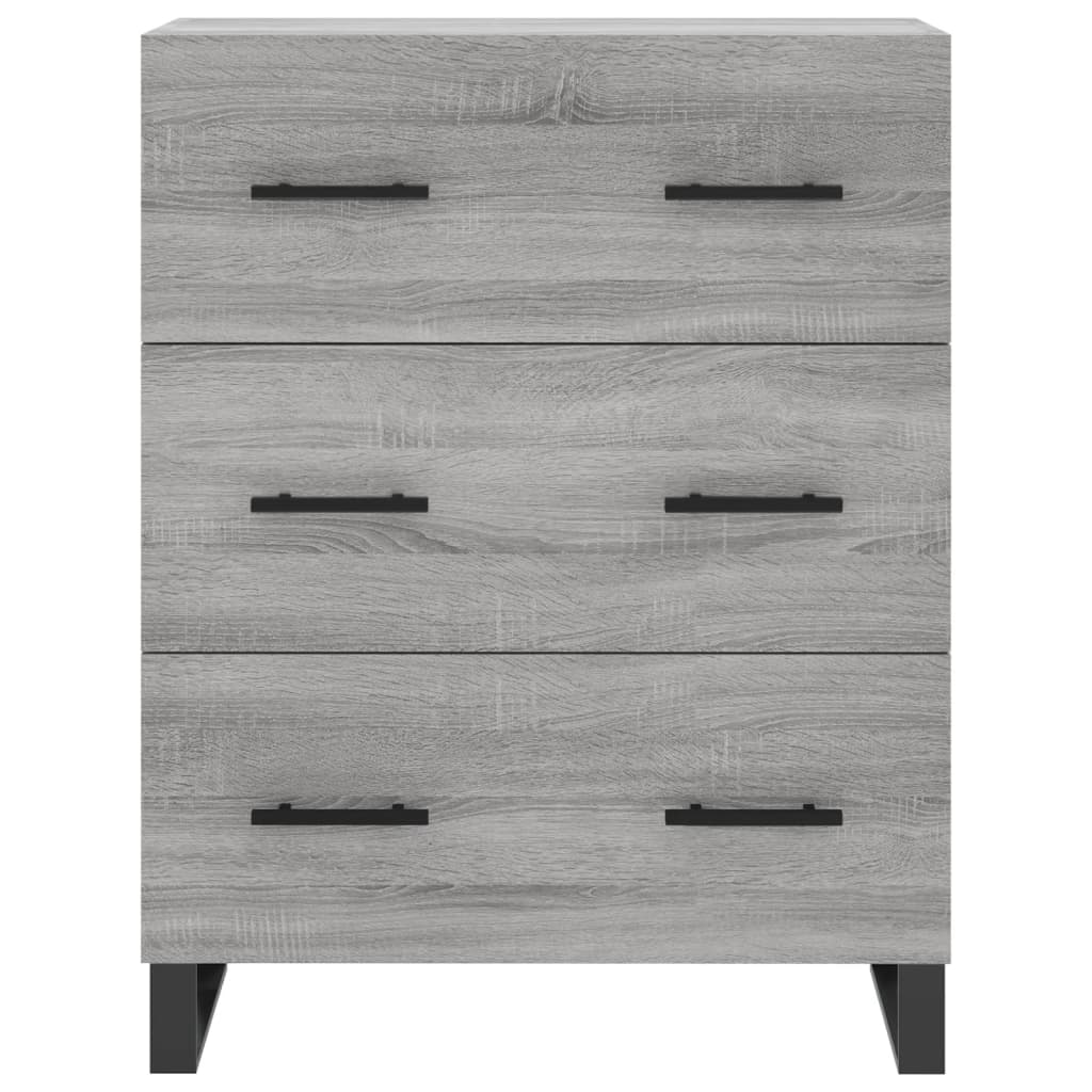 Credenza Grigio Sonoma 69,5x34x180 cm in Legno Multistrato - homemem39